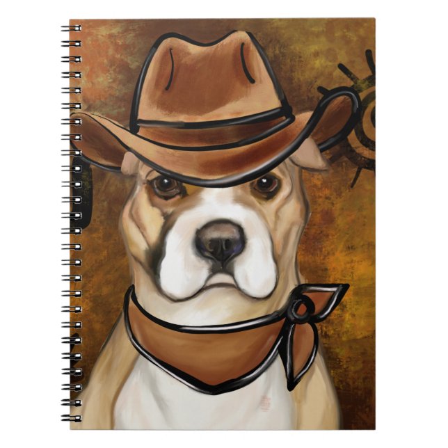 CADERNO ESPIRAL AMERICANO STAFFORDSHIRE TERRIER (Frente)