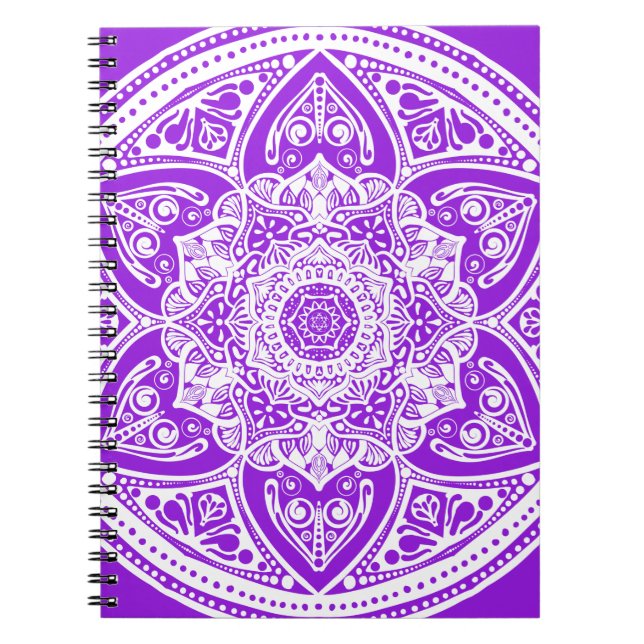 Caderno Espiral Ametyst Mandala (Frente)