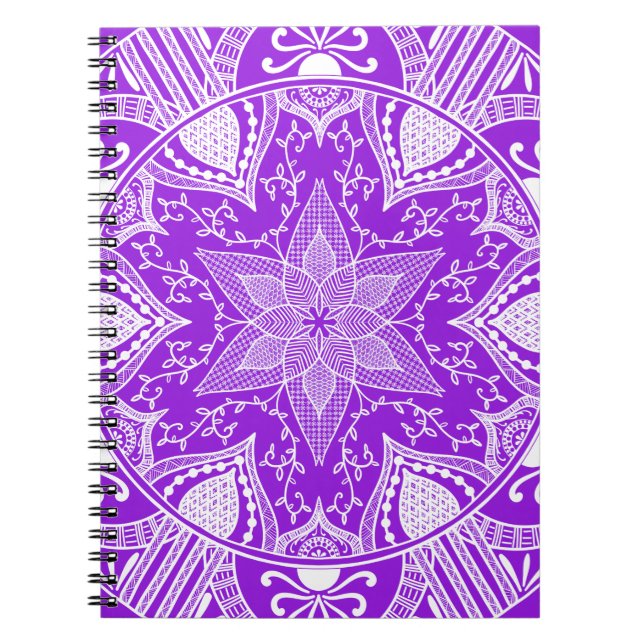 Caderno Espiral Ametyst Mandala (Frente)