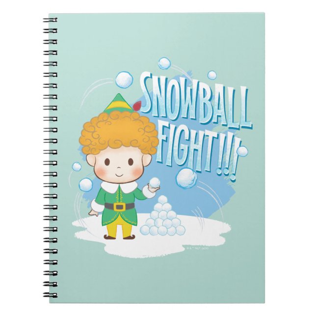 Caderno Espiral Amigo, a Luta do Elf Snowball! (Frente)
