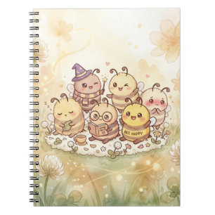 Caderno Espiral Amigos Abelhas Fofos