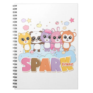 Caderno Espiral Amigos Animais Coloridos para Estimular a Imaginaç