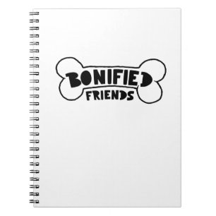 Caderno Espiral Amigos com identificação de ossos Cão, citaçã