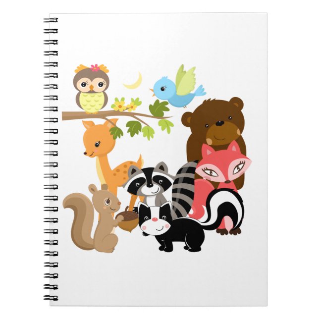 Caderno Espiral Amigos da floresta (Frente)