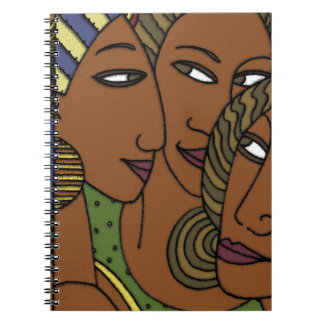 Caderno Espiral Amigos da irmã das mulheres do afro-americano