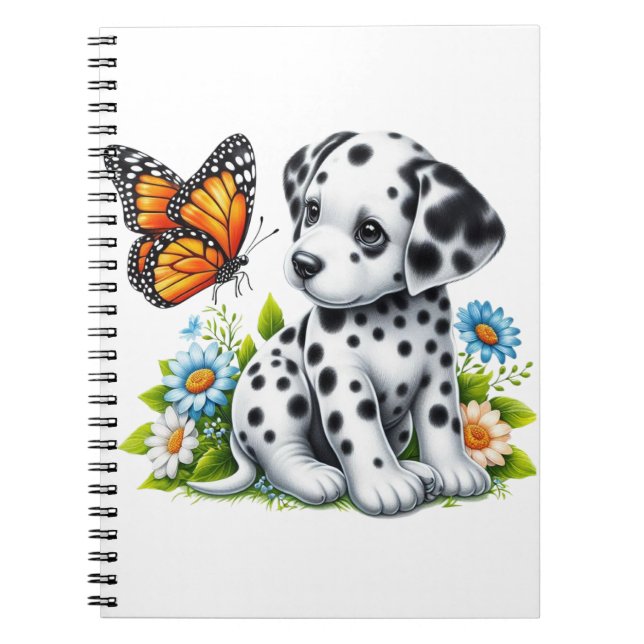 Caderno Espiral Amigos daltáticos/borboletas (Frente)