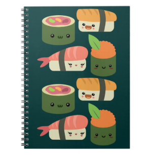 Caderno Espiral Amigos do sushi