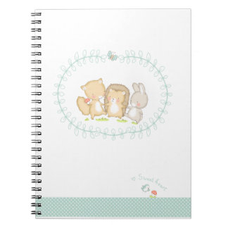 Caderno Espiral Amigos felizes das florestas