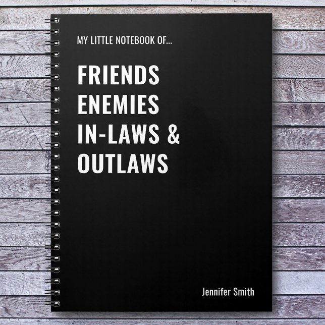 Caderno Espiral Amigos inimigos sogros sopram estranhos (Criador carregado)