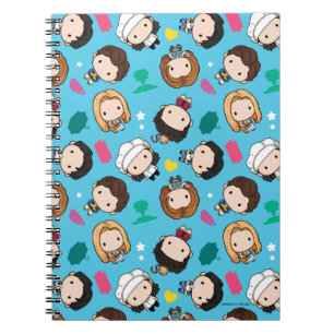 Caderno Espiral AMIGOS™   Padrão de Chibi de Caráter
