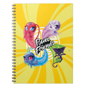 Caderno Espiral Amigos poderosos do Kwamis Miraculoso