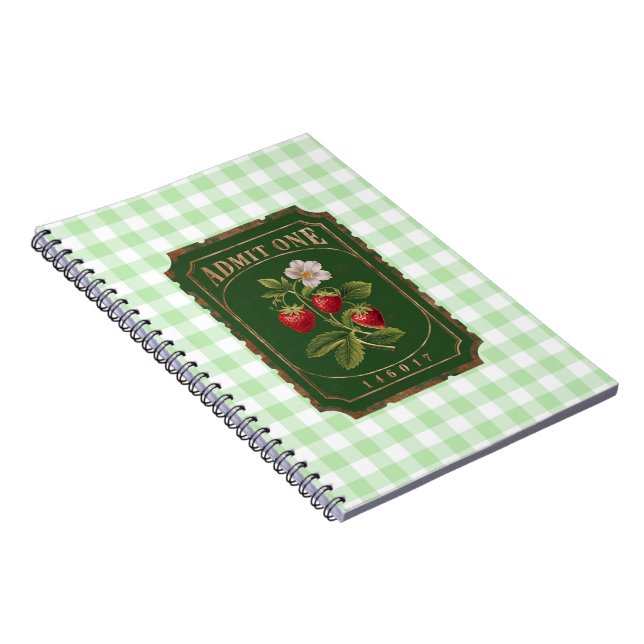 Caderno Espiral Amit one - Morango (Lado Direito)