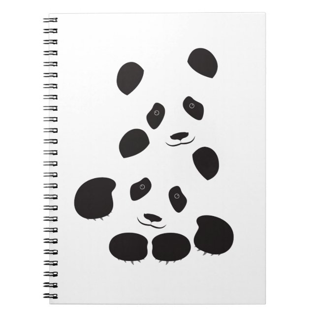 Caderno Espiral Amizade de Panda (Frente)