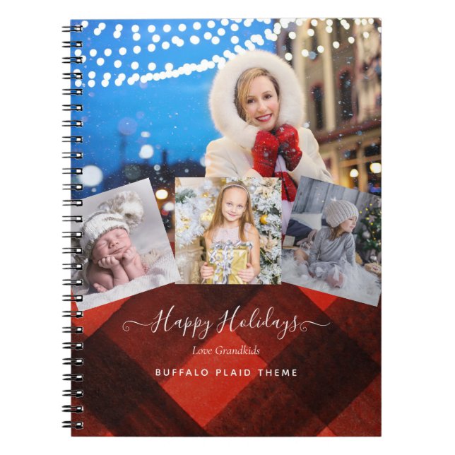 Caderno Espiral Amo A Minha AVÓ - FOTO, COLAGEM, Dom Avô (Frente)