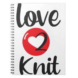 Caderno Espiral amor 2 Knit