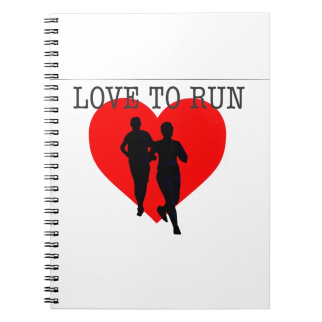 Caderno Espiral Amor A Correr (Frente)