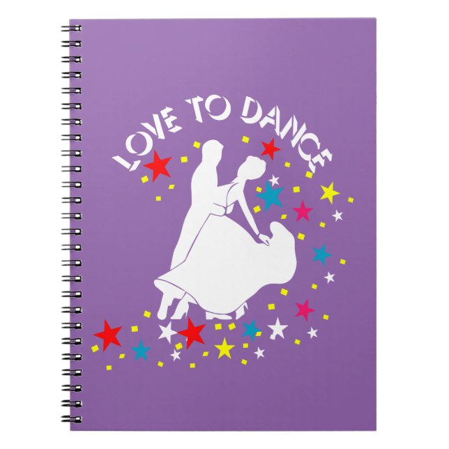 Caderno Espiral Amor à dança (Frente)