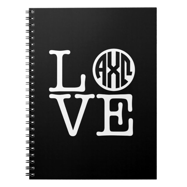 Caderno Espiral Amor alfa de Omega | do qui (Frente)