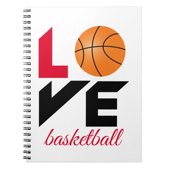 Caderno Espiral Amor, basquete (Frente)