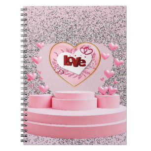 Caderno Espiral Amor coração