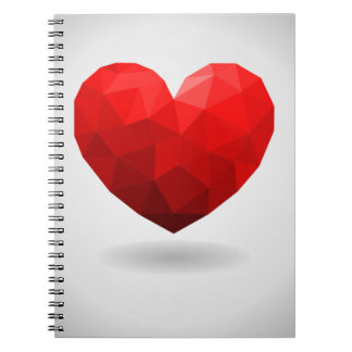 Caderno Espiral Amor coração baixo namorados