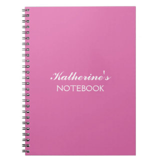Caderno Espiral Amor de Borboleta | Cor Sólida Magenta 3 Pessoal