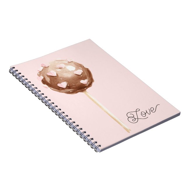 Caderno Espiral Amor de Chocolate Doce (Lado Direito)