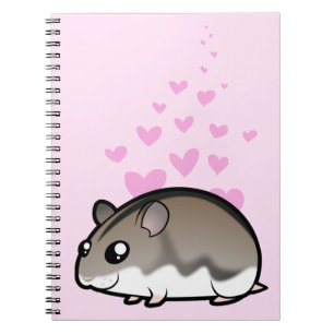 Caderno Espiral Amor de Hamster Anão