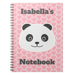 Caderno Espiral Amor de Panda