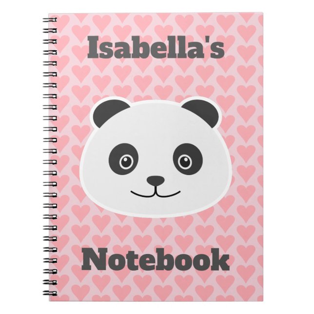 Caderno Espiral Amor de Panda (Frente)