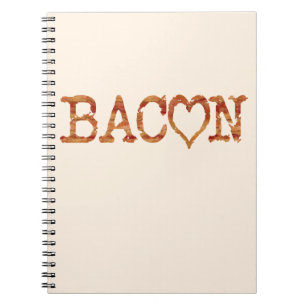 Caderno Espiral AMOR do bacon