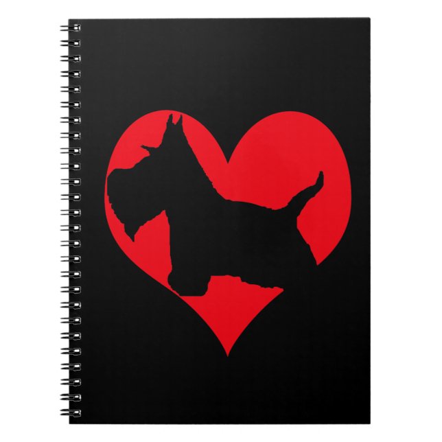 Caderno Espiral Amor do Scottie (Frente)