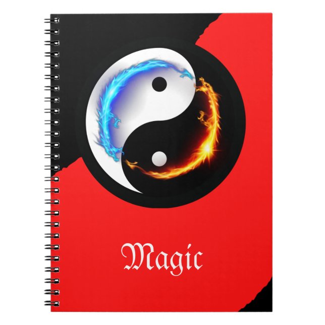 Caderno Espiral Amor e Paz Yin-Yang (Frente)