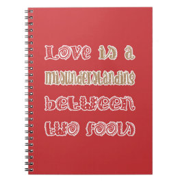 Caderno Espiral Amor entre dois idiotas