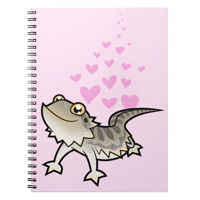 Caderno Espiral Amor farpado do dragão/dragão de Rankin (Frente)