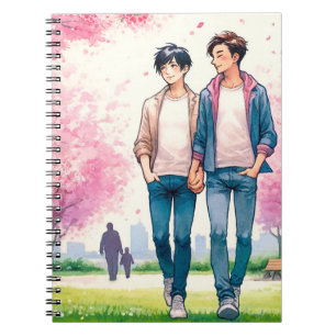 Caderno Espiral Amor floresce