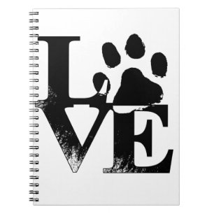 Caderno Espiral Amor Imprimir Pata