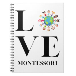 Caderno Espiral Amor | Montessori | Crianças No Mundo