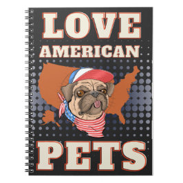 CADERNO ESPIRAL AMOR PETS AMERICANOS