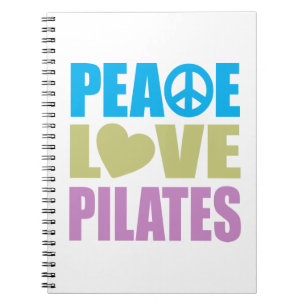 Caderno Espiral Amor Pilates da paz