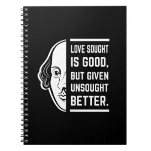 Caderno Espiral Amor Procurado É Uma Boa Citação Shakespeare