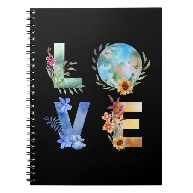 CADERNO ESPIRAL AMOR SALVE NOSSO PLANETA (Frente)
