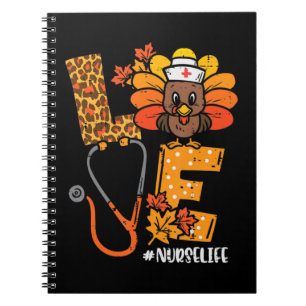 Caderno Espiral Amor Turquia Stethoscope Enfermeira Vida Ação de G