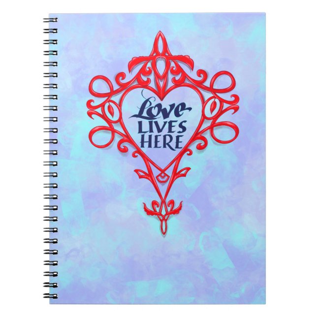 Caderno Espiral Amor Vive Aqui (Frente)