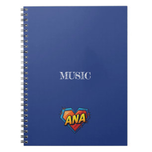 Caderno Espiral Ana Blue