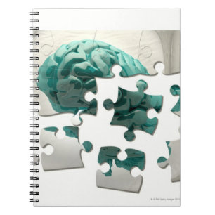 Caderno Espiral Análise do cérebro, arte finala conceptual do