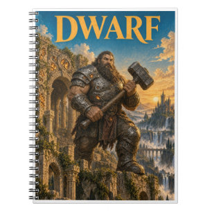 Caderno Espiral Anão, Monstro de Fantasia Gótica