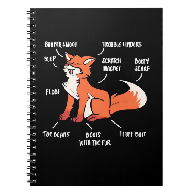 Caderno Espiral Anatomia De Raposa (Frente)