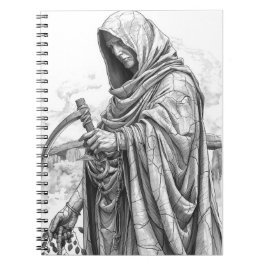 Caderno Espiral Ancient Chronos Marble Statue - Father Time with S