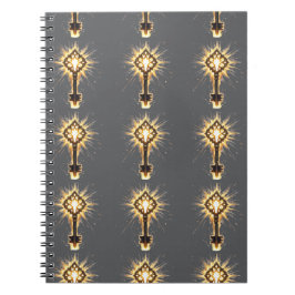Caderno Espiral Ancient Fantasy Key with Magical Light – Radiant E